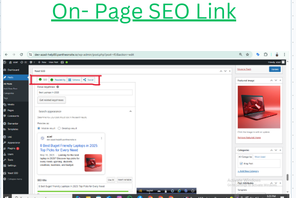 Project 04, On-Page SEO for Portfolio