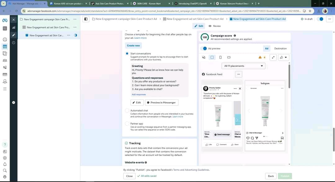 Project 05, Facebook Ads Campigne Setup