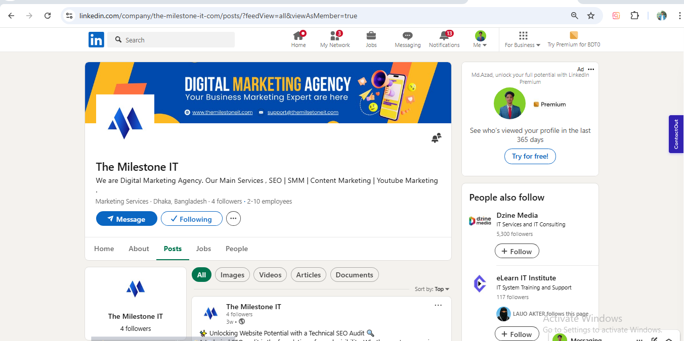 Project 09, LinkedIn Business Page Optimization