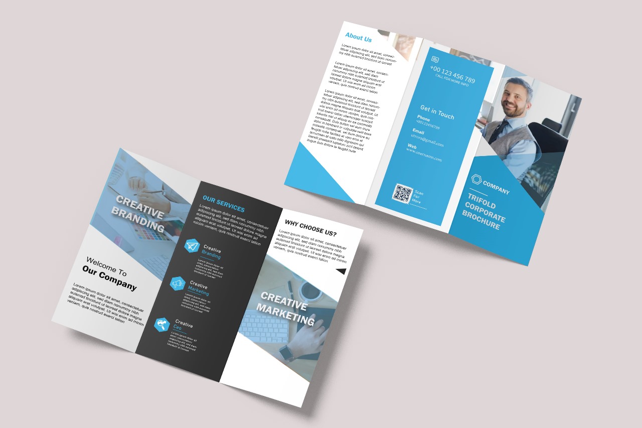 Zim Tri-fold brochure design 3/Graphics Design services